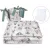 Baby Shop 5 részes babaágynemű - szürke/zöld lufis állatok
