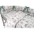   Baby Shop 5 részes babaágynemű - szürke/zöld lufis állatok