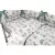 Baby Shop 5 részes babaágynemű - szürke/zöld lufis állatok