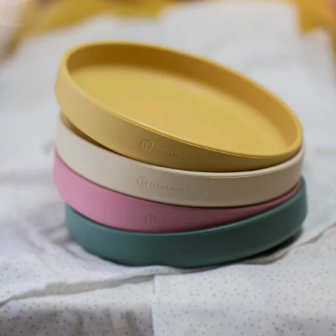 PETITE&MARS Szilikon tányér tapadókoronggal TAKE&MATCH Desert Sand 6m+