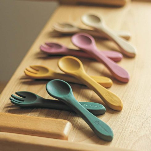 PETITE&MARS Szilikon evőeszközök TAKE&MATCH Misty Green 6m+