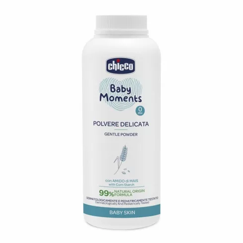 Chicco Baby Moments hintőpor - 130gr kukoricakeményítővel  0+