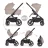 Petite&Mars Scout 4in1 babakocsi szett - Cappuccino Cream