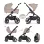 Petite&Mars Scout 4in1 babakocsi szett - Cappuccino Cream