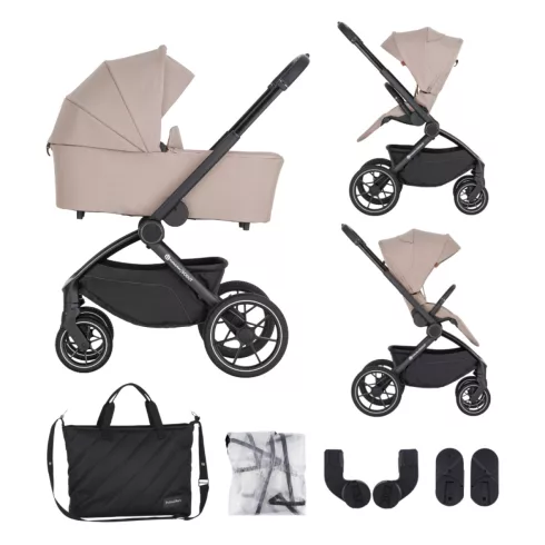 Petite&Mars Scout 4in1 babakocsi szett - Cappuccino Cream