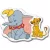 Clementoni Disney állatok 4 az 1-ben puzzle szett