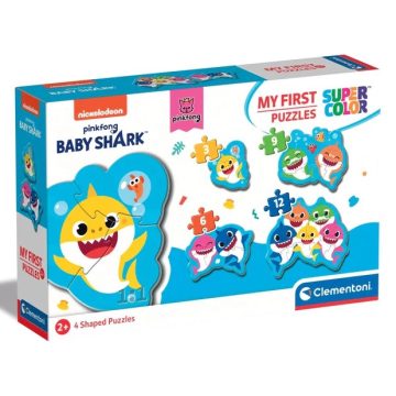 Clementoni Baby Shark  4 az 1-ben 3-6-9-12db-os puzzle
