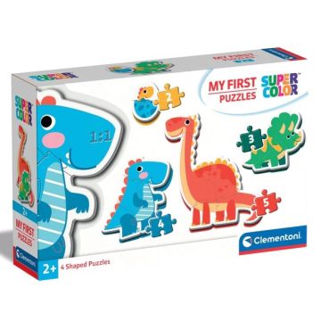   Clementoni Dinoszauruszok 4 az 1-ben bébi puzzle 2-3-4-5db-os