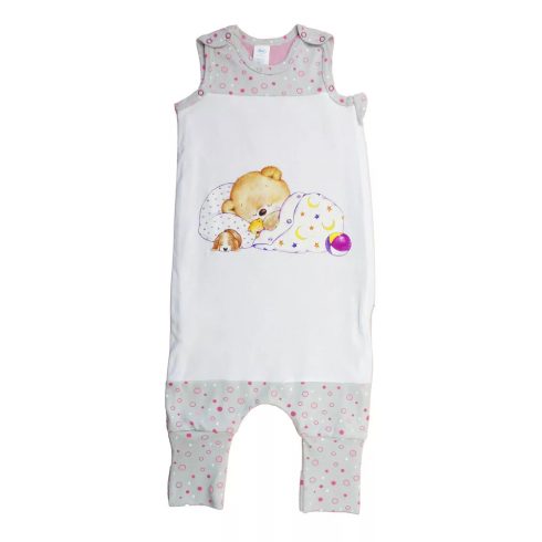 Ujjatlan tipegő hálózsák, mackó mintával - 2 TOG (86-98)