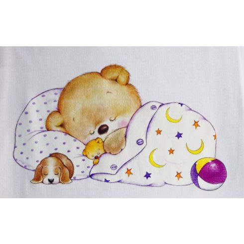 Ujjatlan tipegő hálózsák, mackó mintával - 2 TOG (86-98)