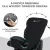 KINDERKRAFT ONETO3 i-Size Isofix Autósülés 76-150 cm - Graphite Black