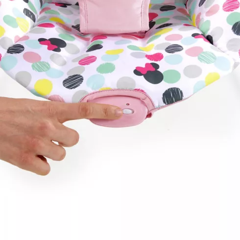 DISNEY BABY Rezgő pihenőszék Minnie Mouse Spotty Dotty 0hó+, 9 kg-ig