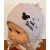 Minimanó kötött sapka pamuttal bélelve (44-46) cool Minnie púder rózsaszín