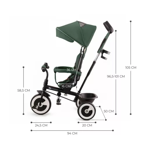 Kinderkraft Aston Tricikli - Mystic Green