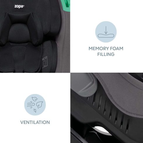 Zopa Verso autósülés I-Size 40-105 cm - Toffee Brown