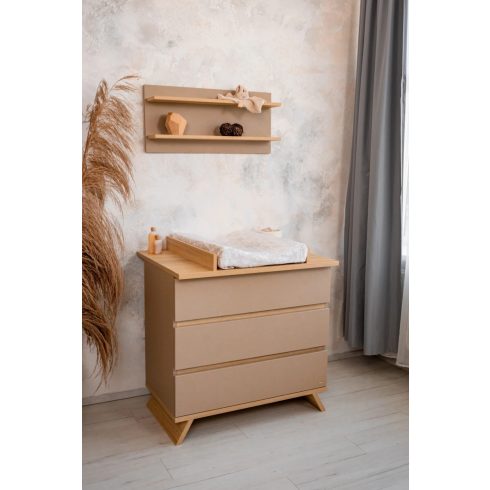 Faktum Sienna Cappuccino komód + pelenkázó toldalék