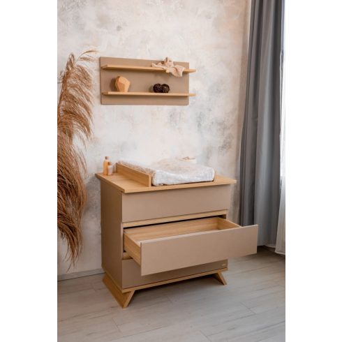 Faktum Sienna Cappuccino komód + pelenkázó toldalék