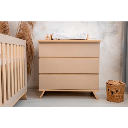 Faktum Sienna Cappuccino komód + pelenkázó toldalék