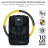   Kinderkraft Safety Fix 2 I-Size biztonsági autósülés  76-150cm - black