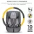Kinderkraft Safety Fix 2 I-Size biztonsági autósülés  76-150cm - grey