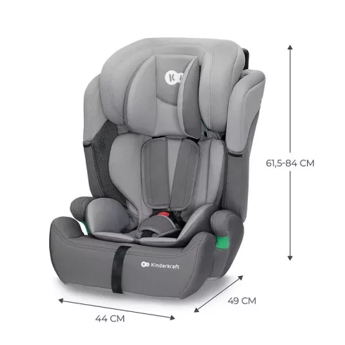 Kinderkraft COMFORT UP i-Size biztonsági autósülés  76-150cm - grey