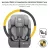 Kinderkraft COMFORT UP i-Size biztonsági autósülés  76-150cm - grey