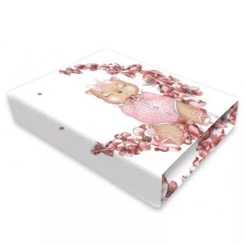 Baby Shop pamut,gumis lepedő 70*140 cm  - Betty 