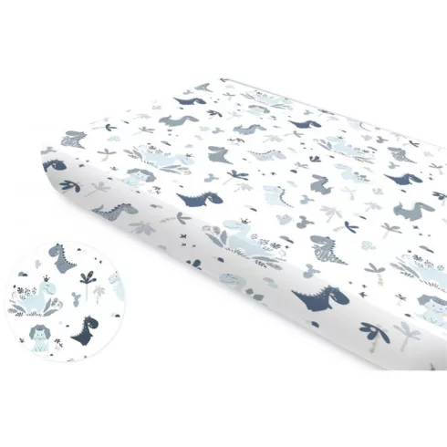 Baby Shop 60*120 cm pamut,gumis lepedő - Dinó 