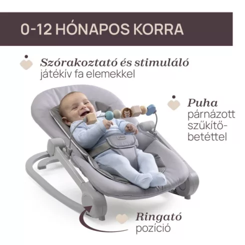 Chicco Magia Baby pihenőszék 18 kg-ig - Coal