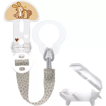 Mam Clip-it Cover cumitartó csipesz - bézs nyuszi/mókus 