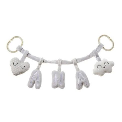 Artesavi  plüss csörgő babakocsira - rózsaszín 