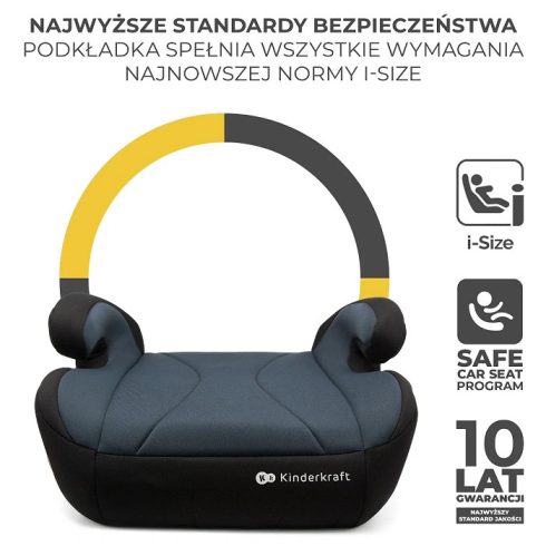 Kinderkraft i-Boost i-Size ülésmagasító 135-150 cm - Black