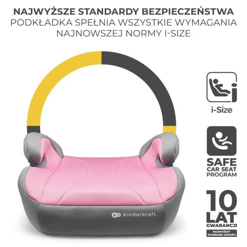 Kinderkraft i-Boost i-Size ülésmagasító 135-150 cm - Pink