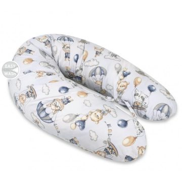   Baby Shop Baba-Mama többfunkciós párna - kék lufis állatok