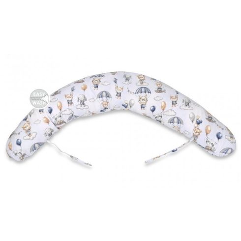 Baby Shop Baba-Mama többfunkciós párna - kék lufis állatok