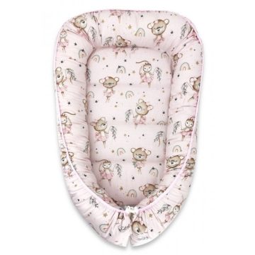 Baby Shop babafészek 55x75 cm - Kis balerina rózsaszín 