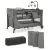 Kinderkraft JOY 2 multifunkciós utazóágy - Dark grey 