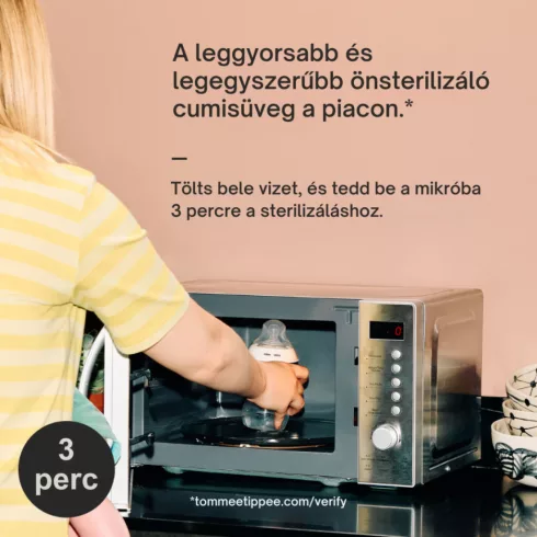 Tommee Tippee Natural Start 2*260ml cumisüveg 0+ - kék (béka&kacsa mintával)