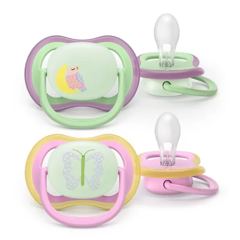 Philips AVENT SCF376/29 Ultra air éjszakai Játszócumi 6-18hó lányos 2db