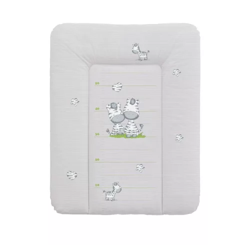 Ceba Baby puha pelenkázó lap 50*70 cm - Zebra grey