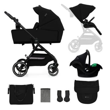 Kinderkraft YOXI  3in1 multifunkciós babakocsi - Pure Black