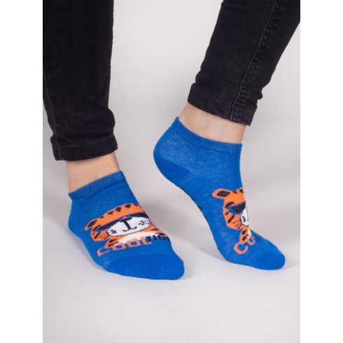 Pamut boka ABS zokni (23-26) - tigris 