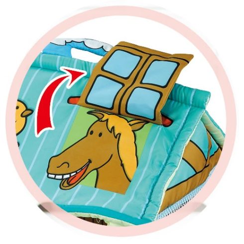 Cangaroo Happy Farm játszószőnyeg - neutral 