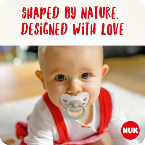 NUK Signature szilikon cumi  18-36 hó 2db - pink