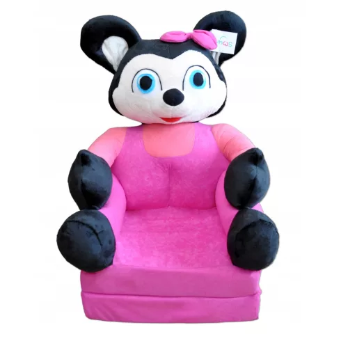 Állatfigurás gyermekfotel , kihajtható - Minnie 