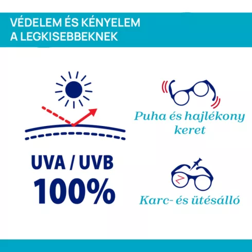 Chicco Napszemüveg tokkal 0-2 év 2025 tükörlencsék UVA-UVB, 3-as szűrőosztály 0h+