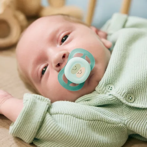 Philips AVENT Játszócumi ultra start mintás 0-2hó fiús 2 db