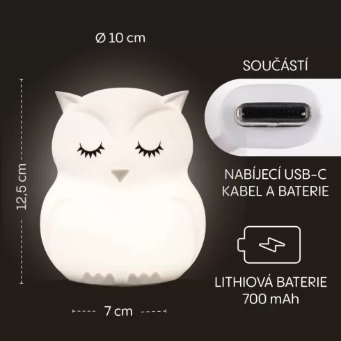 Zopa Szilikon LED lámpa M-es - Rabbit