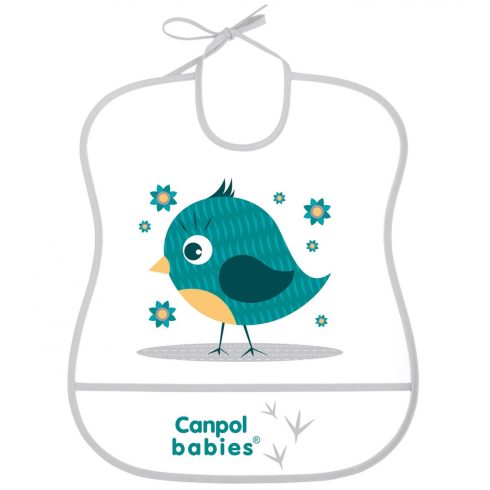 Canpol babies  műanyag előke - madár