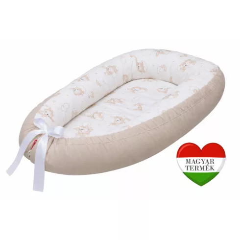Scamp Velvet babafészek - Light Brown Bear